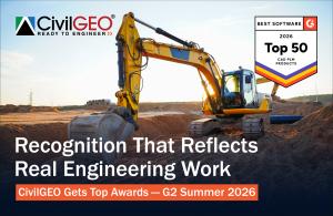 CivilGEO’s G2 Summer 2026 recognition reflects its strength in practical civil engineering design workflows.