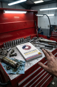 An image of frameworks for manufacturing being held up by a manufacturer.