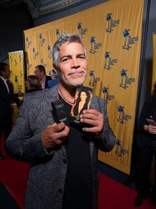 Esai Morales with RADIANT by Sofia Milos' Fountain of Youth cream at the 20th Annual Los Angeles Jewish Film Festival Opening Night Gala, Saban Theatre, Beverly Hills. Photo by ©MovieReviewsAndMore.