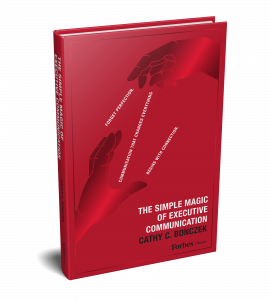 Cover of “The Simple Magic of Executive Communication,” by Cathy C. Bonczek