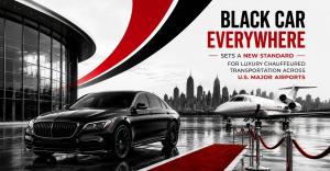 Black Mercedes in an FBO with Aeroplane