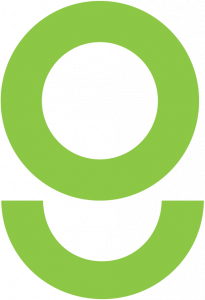 Brandmark, or streamlined version of the logo. This is a green copy of the letter "g" from the CTSI-Global logo. The g is not a font. It is shaped like a circle with an arc below it, symbolizing both a person and tech.