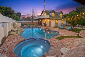iRely Recovery residential treatment facility and pool at dusk
