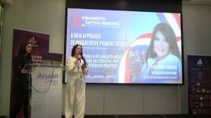 Linda Paradis Takes the Stage at Dubai Dermatology Conference 2026