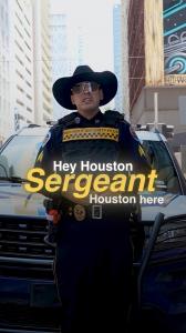 Actor Johnathan Tamez as Sergeant Houston at first videoshoot.