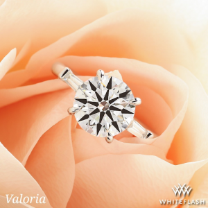 Valoria Tapered Baguette 3-Stone Engagement Ring from Whiteflash