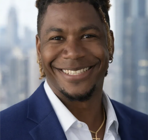 Christian Whyte, Founder and CEO of Mile High Risk and Security Consulting, professional portrait against city skyline.