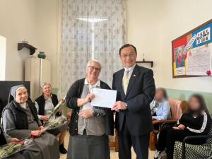 The first initiative took place on May 7 at the Institute of Santa Cecilia in Rome