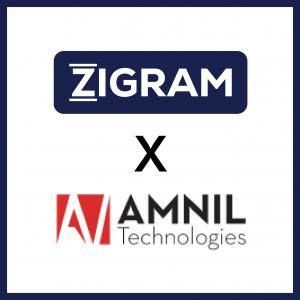 Official partnership announcement between ZIGRAM and AMNIL Technologies
