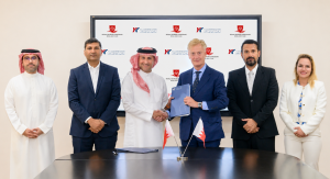 From left to right – Ahmed Al Dailami – General Manager at Y. K. Almoayyed & Sons, Alok Gupta – Chief Executive Officer at Y. K. Almoayyed & Sons, Mohammed Almoayyed – Chairman of Y. K. Almoayyed & Sons Group, James Brooks-Ward - Chairman of the Royal Bah