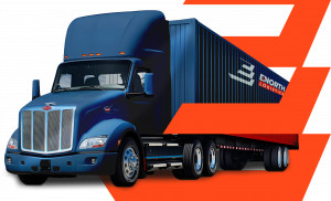 ENorth Logistics supply chain platform showing integrated logistics services including freight, warehousing, fulfillment, and Amazon FBA solutions across Canada and USA.