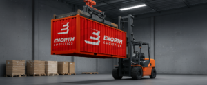 ENorth Logistics representing its logistics, warehousing, freight, fulfillment, and full container shipping services across Canada and North America.