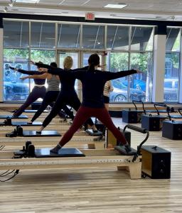 The Pilates Perspective offers Reformer Pilates, Mat Pilates, Yoga and Sculpt classes led by a team of five experienced and certified instructors.