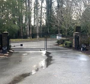 Full HOA gate installation with access control management