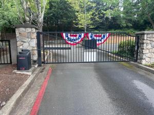full HOA electric gate installation in Renton, WA
