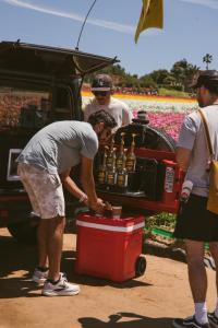 Tribe Coffee serving coffee at Carlsbad Flower Fields