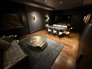 Smart gaming room with ambient lighting and integrated audio installed by IntegrateIT in Overland Park, KS