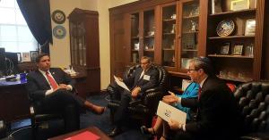Joe Kaufman Discusses School Vouchers with then-Congressman Ron DeSantis