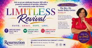 Pride Celebration - Limitless Revival at Houston Resurrection MCC June 12-14