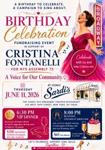 Cristina Fontanelli June 11 Sardis Campaign Fundraiser Flyer