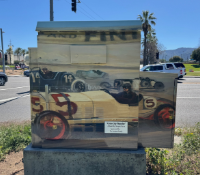 Utility Box – Sidewalk-Facing Side After Art Wrap