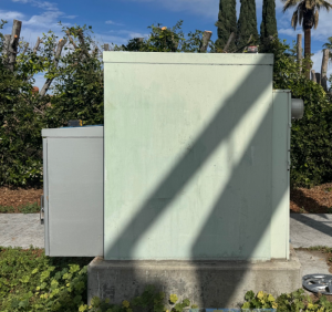 Utility Box – Street-Facing View Before Art Wrap
