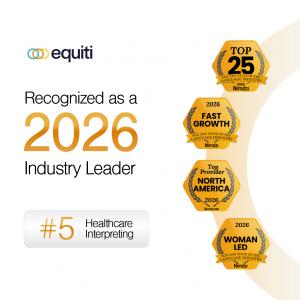 Equiti recognized as 2026 industry leader - NIMDZI 100 - #5 for healthcare interpreting