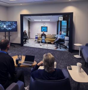 Executives host a meeting using the Noro Portal