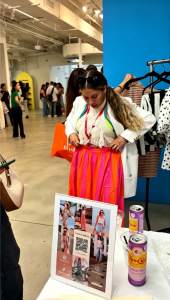 TikTok creator trying on Cicybell women fashion apparel