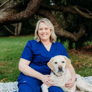 Dr. Kelly Coughlin, at her practice of in home pet euthanasia in Asbury Park, NJ