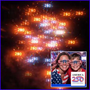 The '250 effect' of American Eyes 3D glasses that will instantly transform a single firework into a breathtaking symphony of patriotic light for America’s 250th Anniversary celebrations.