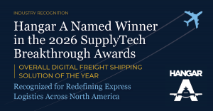 Hangar A Named Overall Digital Freight Shipping Solution of the Year