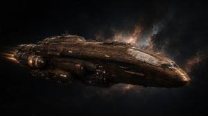 The starship Odyssey in deep space - The Ulysses Universe, a retelling of Homer's Odyssey