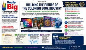 Really Big Coloring Books®, Inc., a long-established leader in children's and educational publishing, announced that it has built one of the most comprehensive coloring book asset platforms in the world.