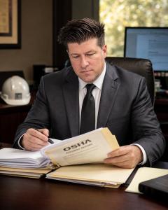 Attorney Scott DeSalvo at His Desk