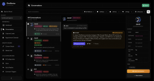 ChatGenius AI Copilot mode showing an AI-generated Instagram DM reply held as a draft awaiting human approval before it sends.