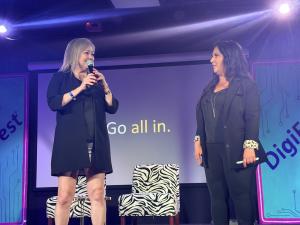 Carol Register takes the stage at DigiFest®, hosted by JDS Creative Academy.
