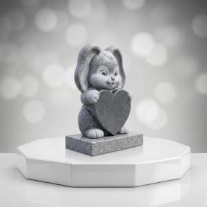 Bunny Heart Child Headstone