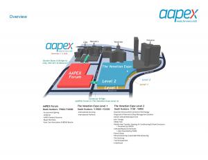 AAPEX 2026 show floor overview map