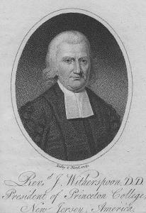 Based on extensive research, Historian Raymond R. Roberts discusses the backstory for the ONLY clergy person to sign the Declaration of Independence, John Witherspoon, in new book, “A Democratic and Republican Faith.” (Engraved portrait, 1775, Action.org).