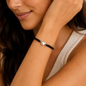 Heart Cremation Bracelet with Ashes