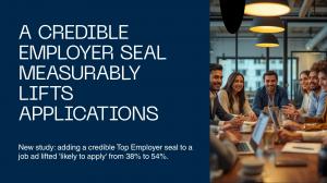 Top Employer Study: a Credible Employer Seal Measurably Lifts Applications