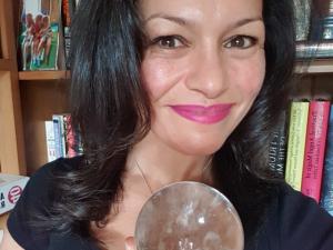 Inbaal holding a crystal
