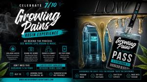 Celebrate 7/10 with the Growing Pains Rosin Experience—an exclusive behind-the-scenes tour of the Kalamazoo processing facility featuring the legendary terp fridge and premium solventless craftsmanship.