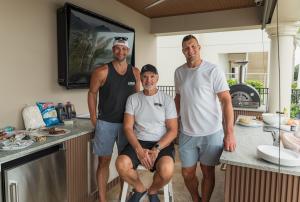Gronk brothers with their Father
