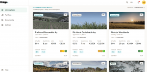 Investor View of different Natural Asset Projects that can be invested into