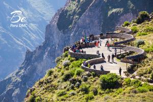 Tourists in Colca Canyon in Southern Peru