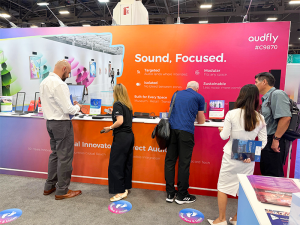 Visitors stepped into controlled listening zones, heard focused audio clearly, and then moved just a short distance away to experience the sound fade dramatically.