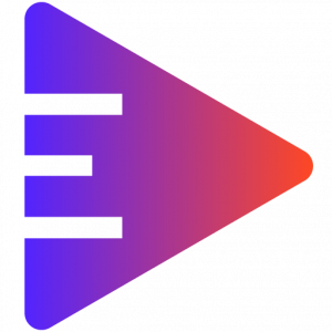 editvideo.io logo, a subscription-based video editing service pairing content creators with dedicated human editors