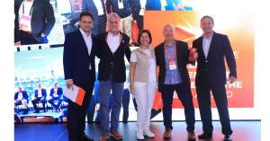 The Bits In Glass team accepting the award for Creatio Delivery Excellence Partner of the Year